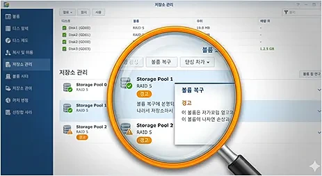 증상 변경 이력 - NAS 장애 증상 파악 및 작업 이력 분석