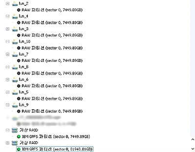 HP P2000 스토리지 RAID GPFS 72TB 복구 - 대기업 출장 현지 복구